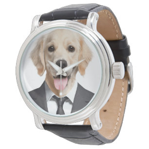 Golden Retriever i Kostym Armbandsur