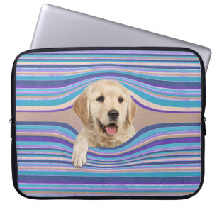 Golden Retriever i Rand Laptop Fodral