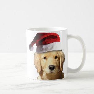Golden Retriever i Santa Hat Kaffemugg