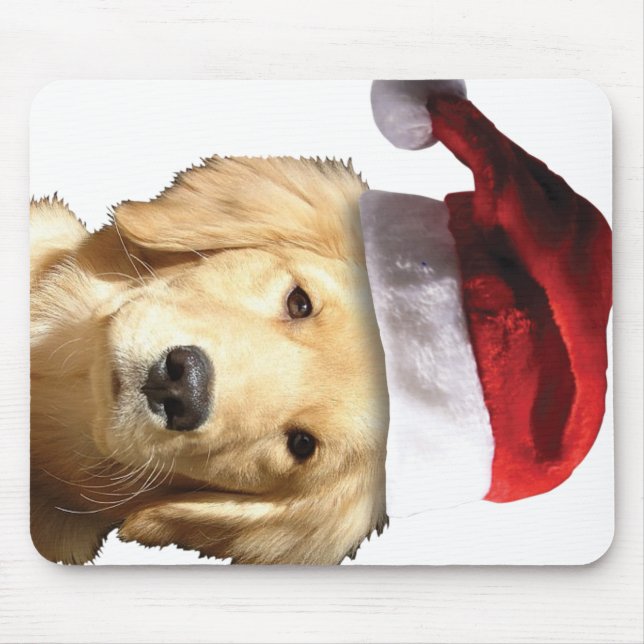 Golden Retriever i Santa Hat Musmatta (Framsidan)