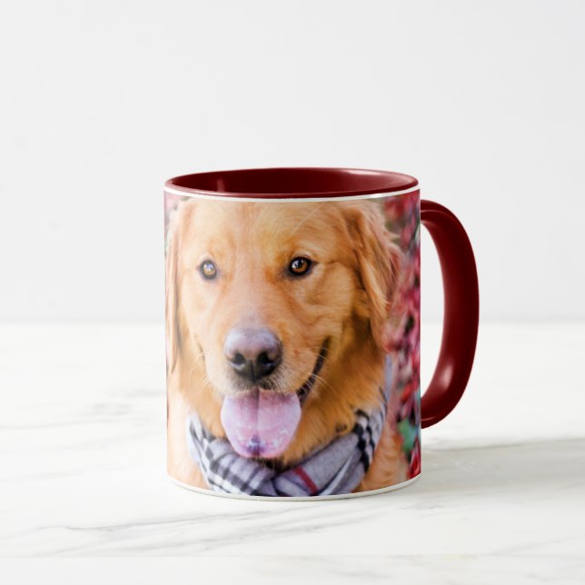 Golden Retriever i Scarf Mugg (Framsida höger)