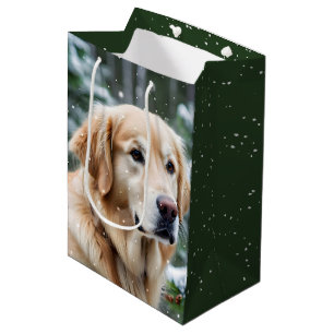 Golden Retriever i Snöflingor