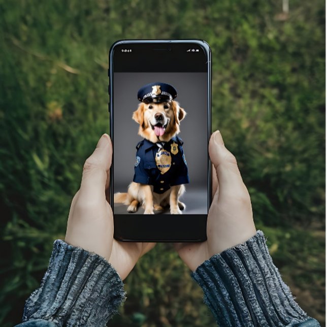 Golden Retriever i Uniform Poster (Skapare uppladdad)