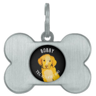 Golden retriever ID-bricka husdjur