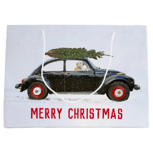 Golden Retriever in Car with Julgran Large