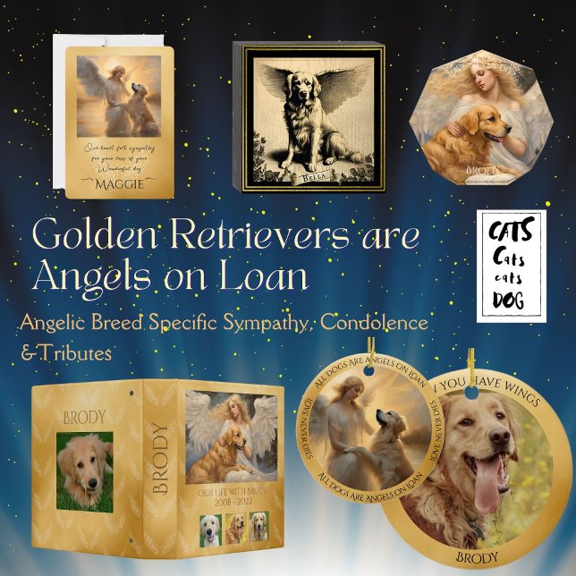 Golden Retriever in Heaven Personlig Memorial Poster (Skapare uppladdad)