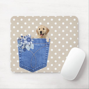 Golden Retriever in Jean Pocket Musmatta