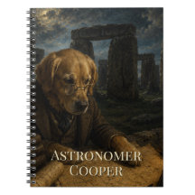  Golden Retriever in Stonehenge  Oil Painting