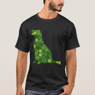 Golden Retriever Irish Shamrock Klöver - St Patric T Shirt