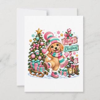 Golden Retriever jul Inbjudningar