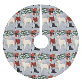 Golden Retriever-jul Julgransmatta Borstad Polyester