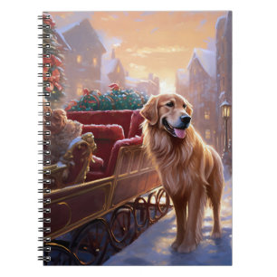 Golden Retriever jul - julsäsong Anteckningsbok