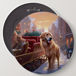 Golden Retriever jul - julsäsong Knapp