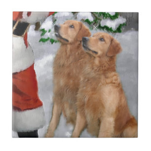Golden Retriever-jul Kakelplatta