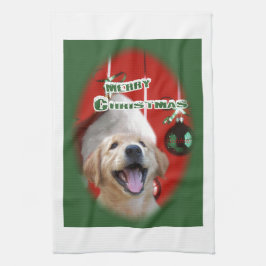 Golden Retriever-jul Kökshandduk