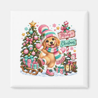 Golden Retriever jul Magnet