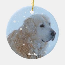 Golden Retriever jul Ornament Anpassningsbar Photo