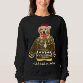 Golden Retriever Julafton Ugly jul Hund Mamma T Shirt