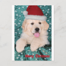 Golden Retriever-juldockan Helg Vykort