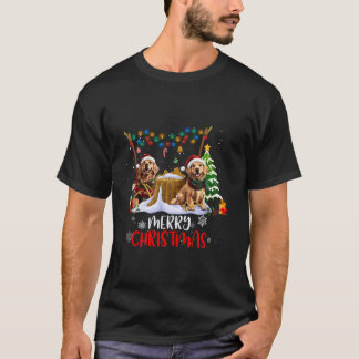 Golden Retriever Julgran Dekorations Hund Lo T Shirt