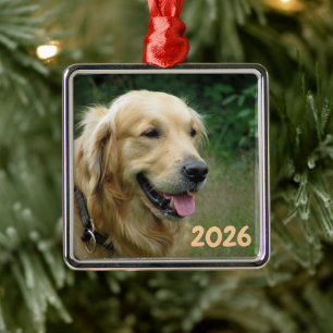 Golden Retriever Julgransprydnad Metall