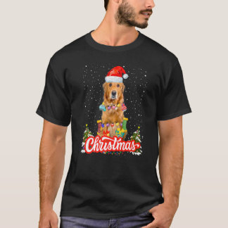 Golden Retriever-julidea För barn & Santa H T Shirt