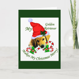 Golden Retriever-julklappar Helgkort