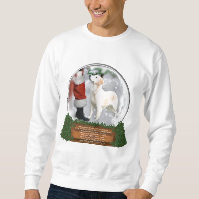 Golden Retriever-julklappar Långärmad Tröja (Framsida)