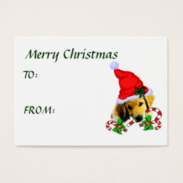 Golden Retriever-julklappar Visitkort
