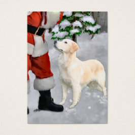 Golden Retriever-julklappar Visitkort