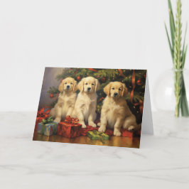 Golden Retriever-julkort Tack Kort