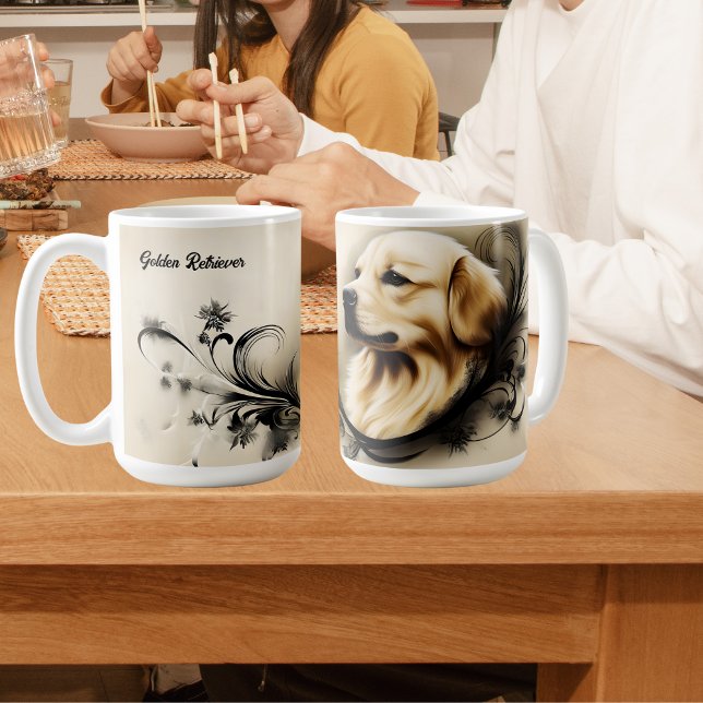 Golden Retriever Kaffemugg (Skapare uppladdad)