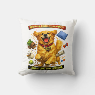 Golden Retriever Kaosläge Aktiverat Kudde