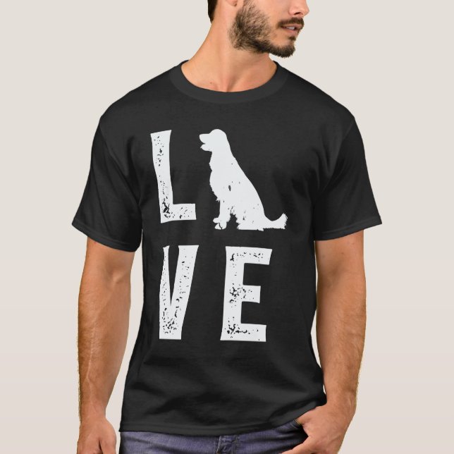 Golden Retriever Kärlek  1 T Shirt (Framsida)