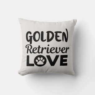 Golden Retriever Kärlek Girls' Bra Jersey T-Shirt Kudde
