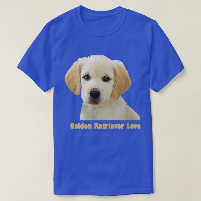 Golden Retriever Kärlek Puppy Favorite  T Shirt (Design framsida)