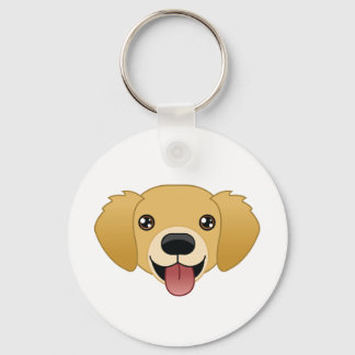 Golden Retriever Keychain Nyckelring