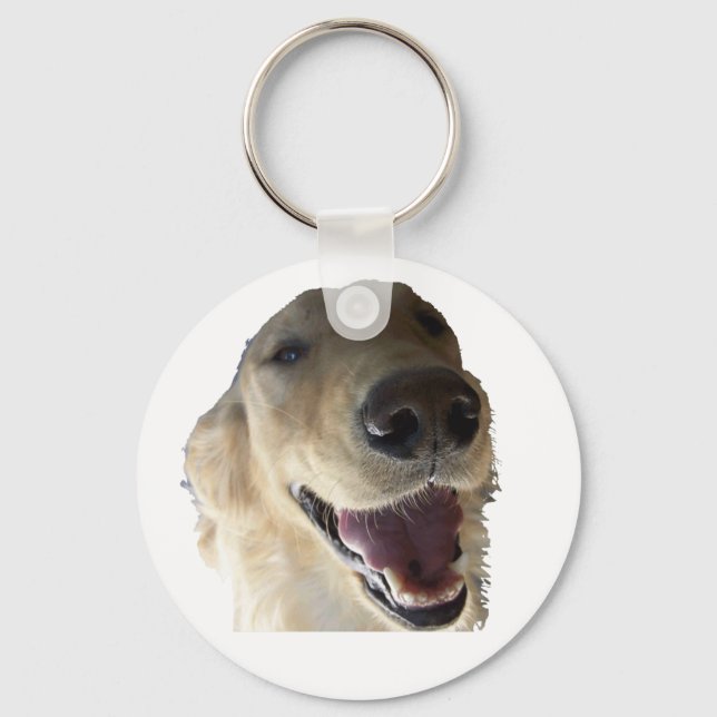 Golden Retriever Keychain Nyckelring (Framsida)