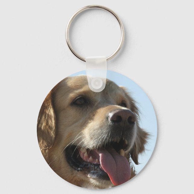 Golden Retriever Keychain Nyckelring (Framsida)