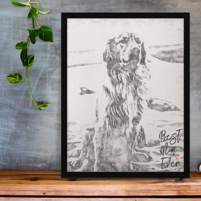 Golden Retriever Konst Bästa Mamma Någonsin Poster (Skapare uppladdad)