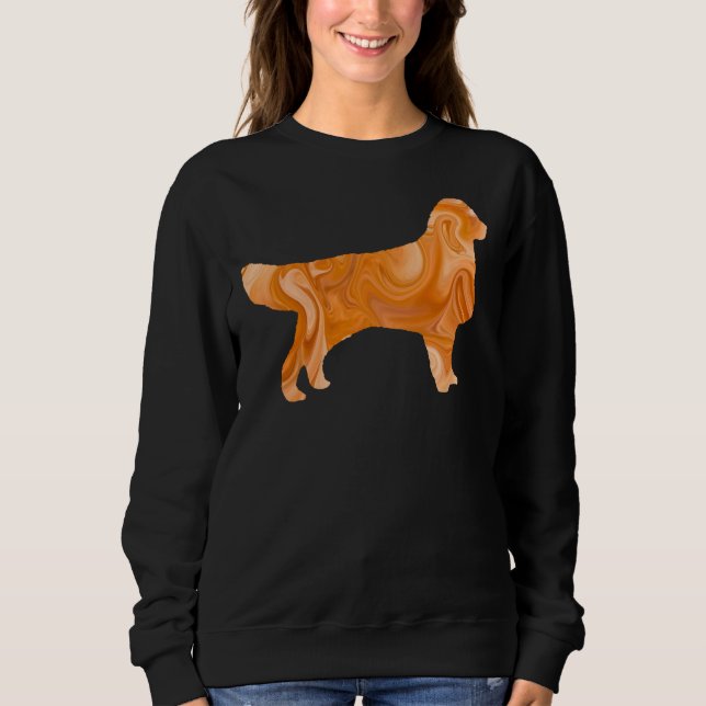 Golden Retriever-kontur T Shirt (Framsida)