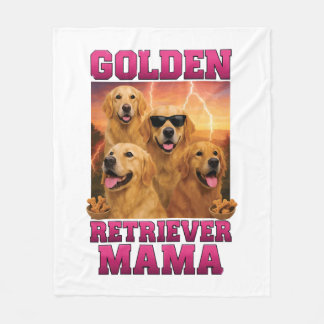 Golden Retriever Kopiera Kopiera Fleecefilt