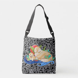 Golden Retriever Kor body eller Tote bag Axelväska