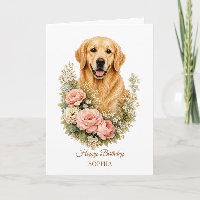 Golden Retriever Kort (Framsida)
