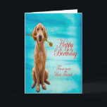 Golden Retriever Kort<br><div class="desc">Golden Retriever-design för födelsedagskort</div>