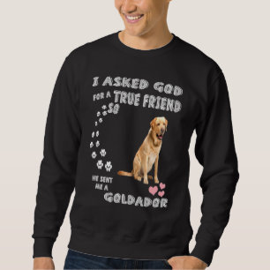 Golden Retriever Lab Mamma Pappa Costume Cute Guld Lång Ärmad Tröja