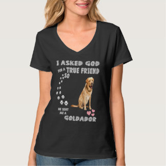 Golden Retriever Lab Mamma Pappa Costume Cute Guld T Shirt