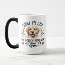 Golden Retriever ledsen jag är sen Rolig hundälska