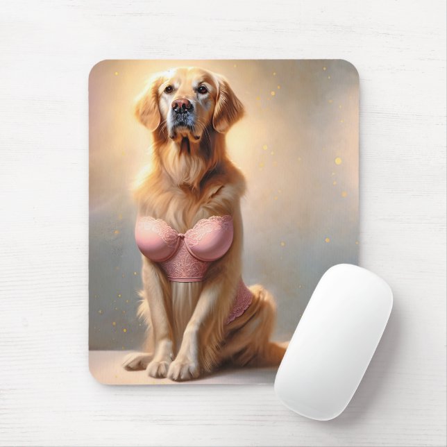 Golden Retriever Lingerie Model Musmatta (Med mus)