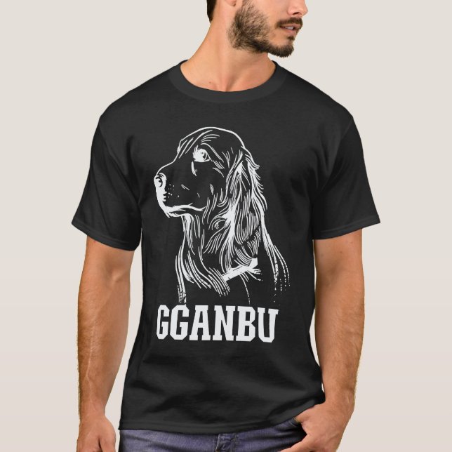 Golden Retriever-linje T Shirt (Framsida)